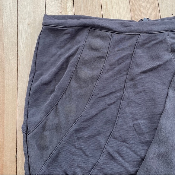 Diesel Layered Draped Grey Mini Skirt - Size 27 - Picture 6 of 16